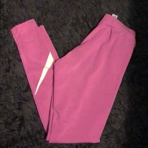 Light Pink Small Nike leggings- symbol@ Ankle